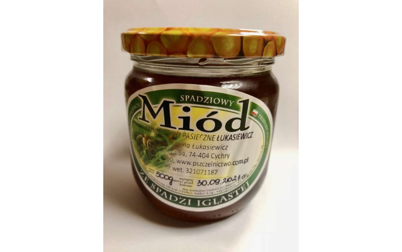 Miód spadziowy iglasty jodłowy